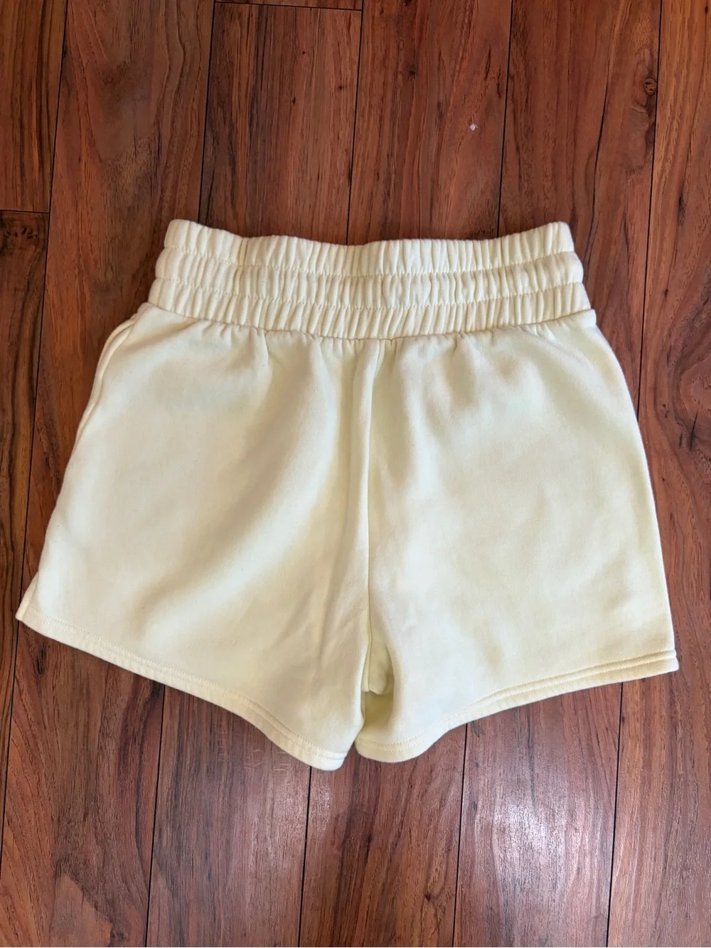Butter Yellow Elastic-Waist Women’s Shorts